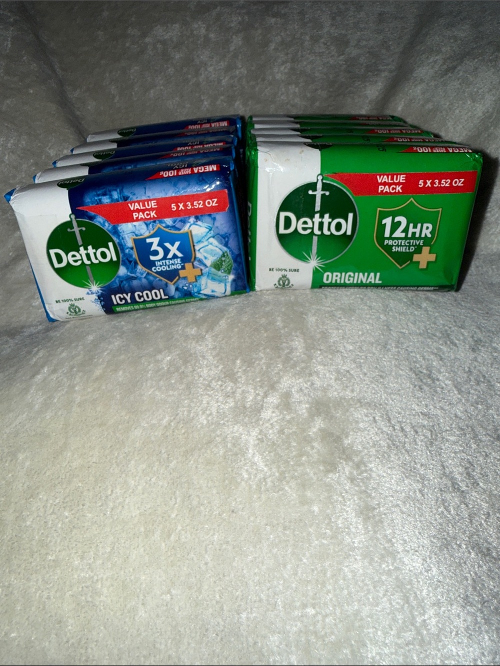Dettol Value Pack Soap Bars - Original & Icy Cool (Green & Blue)